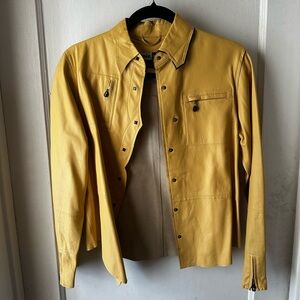 Women’s Yellow Leather Jacket